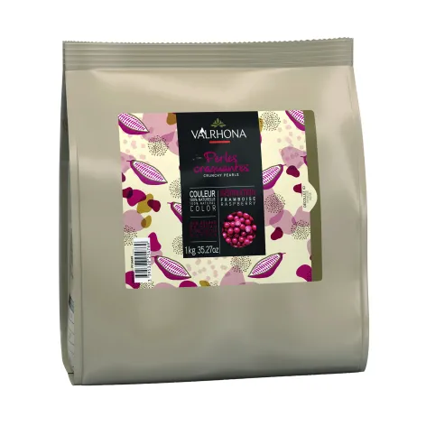 Valrhona Raspberry Inspiration Crunchy Pearls